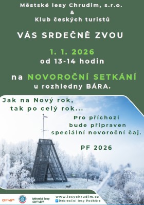 Novoroční setkání u rozhledny Bára