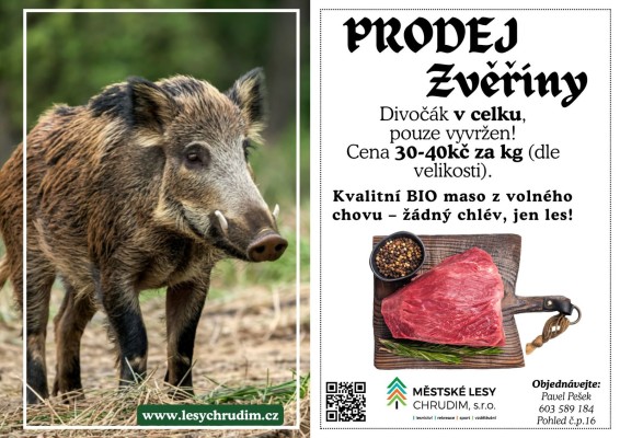 Prodej zvěřiny 2025