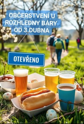 Otevření občerstvení u rozhledny Báry